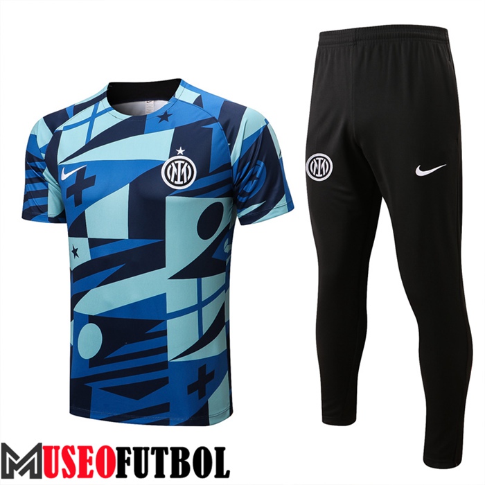 Camiseta Entrenamiento + Pantalones Inter Milan Azul/Verde 2022/2023