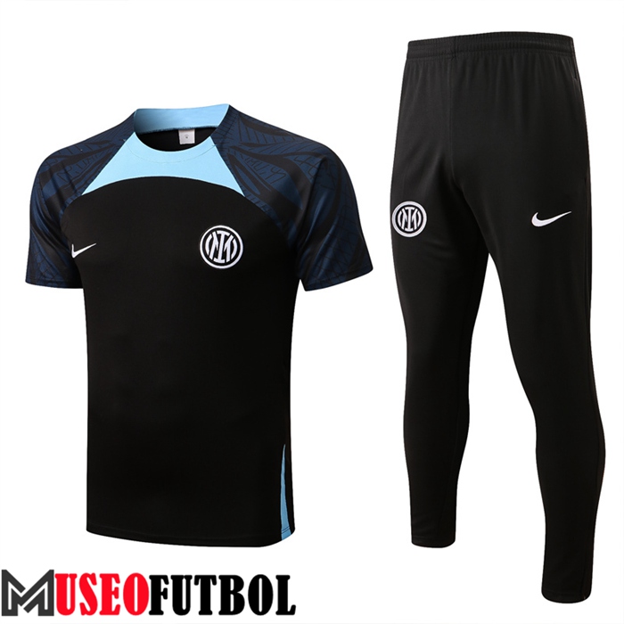 Camiseta Entrenamiento + Pantalones Inter Milan Negro 2022/2023