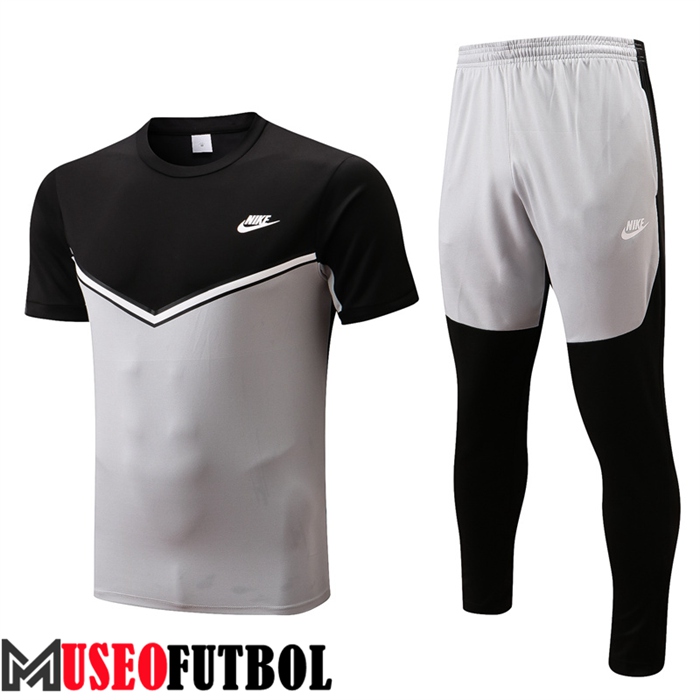 Camiseta Entrenamiento + Pantalones Nike Negro/Gris 2022/2023