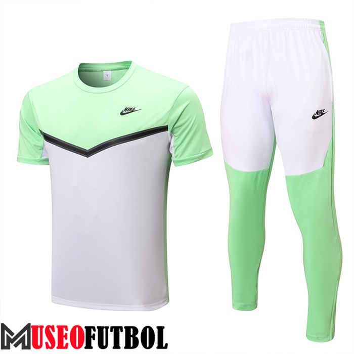 Camiseta Entrenamiento + Pantalones Nike Verde/Blanco 2022/2023