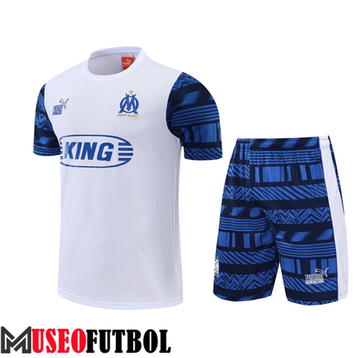 Camiseta Entrenamiento Marsella + Cortos Blanco 2022/2023