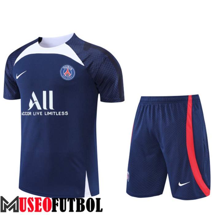 Camiseta Entrenamiento PSG + Cortos Azul Marin 2022/2023