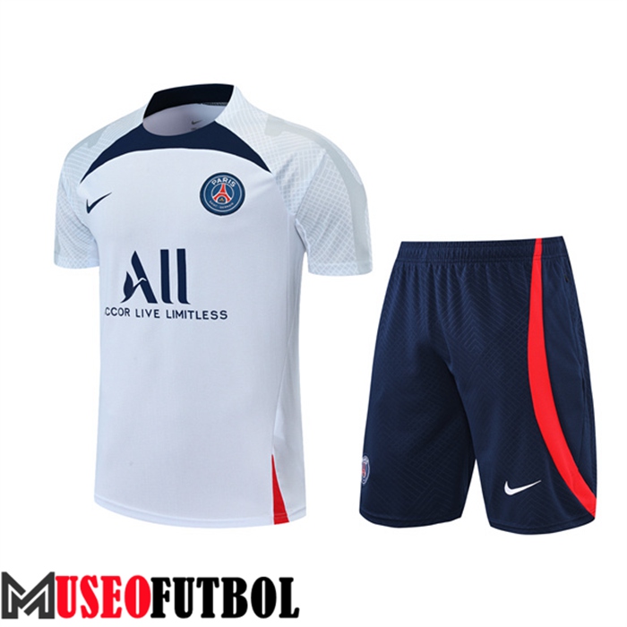 Camiseta Entrenamiento PSG + Cortos Blanco 2022/2023