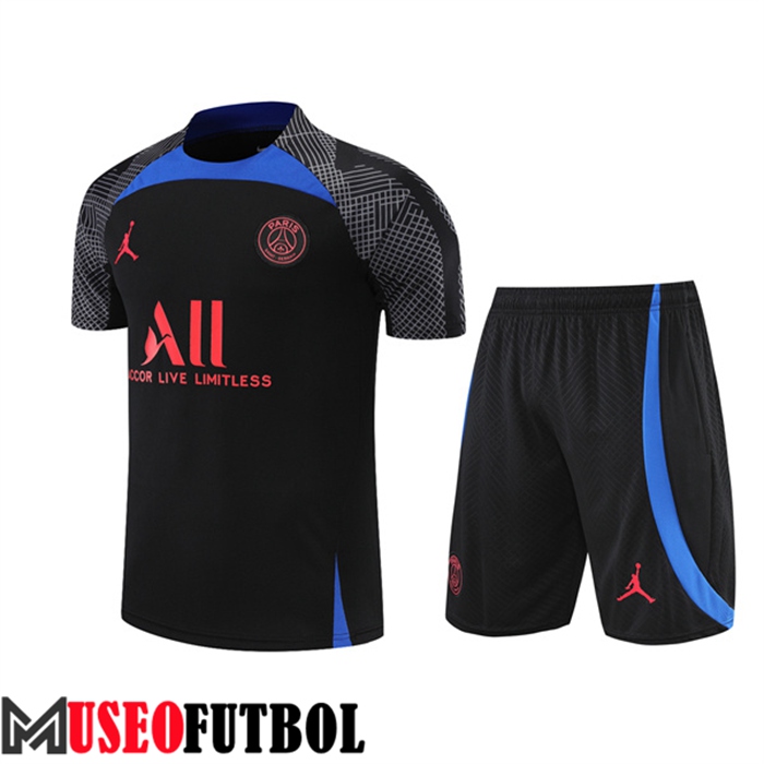 Camiseta Entrenamiento Jordan PSG + Cortos Negro 2022/2023