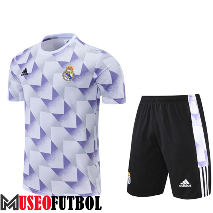 Camiseta Entrenamiento Real Madrid + Cortos Gris 2022/2023