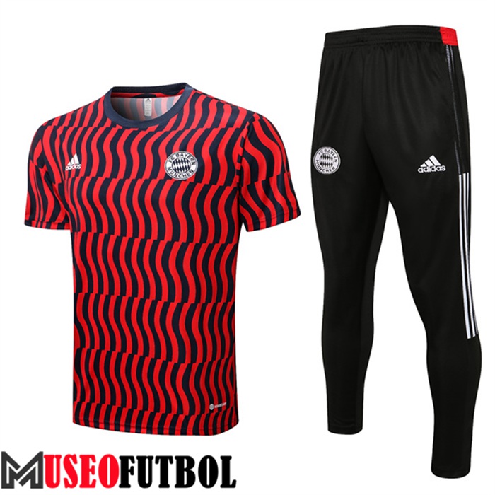 Camiseta Entrenamiento Bayern Munich + Pantalones Rojo/Negro 2022/2023