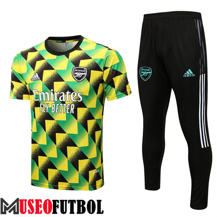 Camiseta Entrenamiento Arsenal + Pantalones Verde/Amarillo 2022/2023