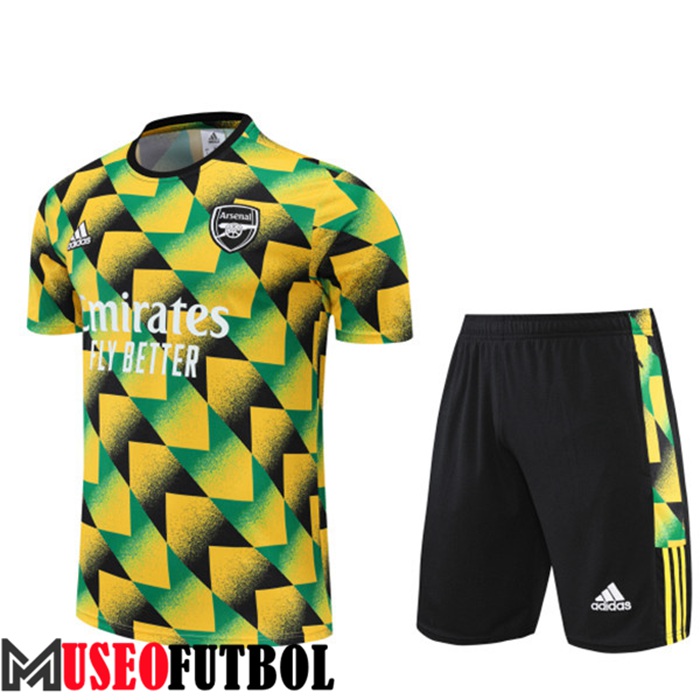 Camiseta Entrenamiento + Cortos Arsenal Amarillo 2022/2023