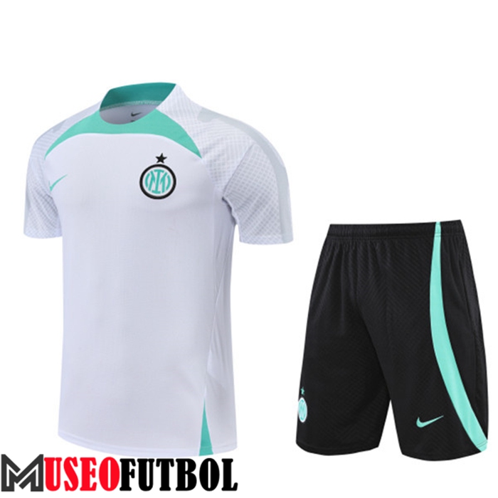 Camiseta Entrenamiento + Cortos Inter Milan Blanco 2022/2023