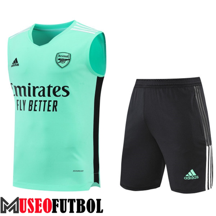 Camiseta Entrenamiento Sin mangas + Cortos Arsenal Verde 2022/2023