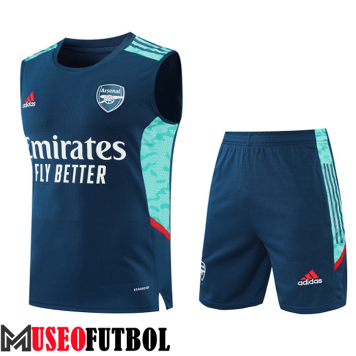 Camiseta Entrenamiento Sin mangas + Cortos Arsenal Azul 2022/2023