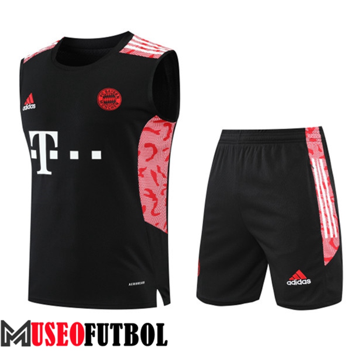 Camiseta Entrenamiento Sin mangas + Cortos Bayern Munich Negro 2022/2023