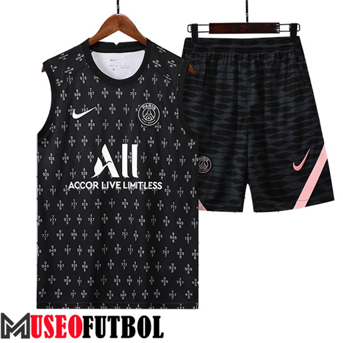 Camiseta Entrenamiento Sin mangas + Cortos PSG Blanco 2022/2023