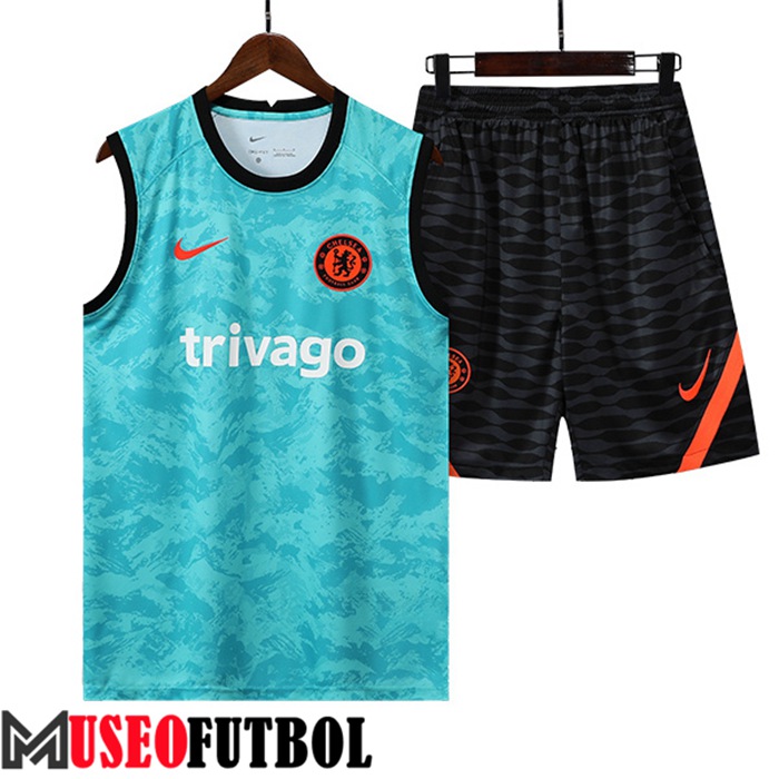 Camiseta Entrenamiento Sin mangas + Cortos FC Chelsea Verde 2022/2023