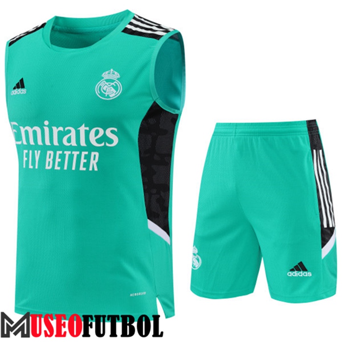 Camiseta Entrenamiento Sin mangas + Cortos Real Madrid Verde 2022/2023