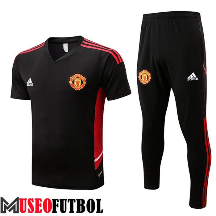 Camiseta Entrenamiento Manchester United + Pantalones Rojo 2022/2023