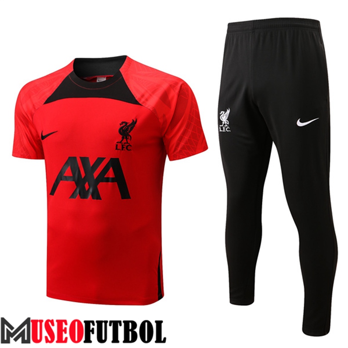 Camiseta Entrenamiento FC Liverpool+ Pantalones Rojo 2022/2023