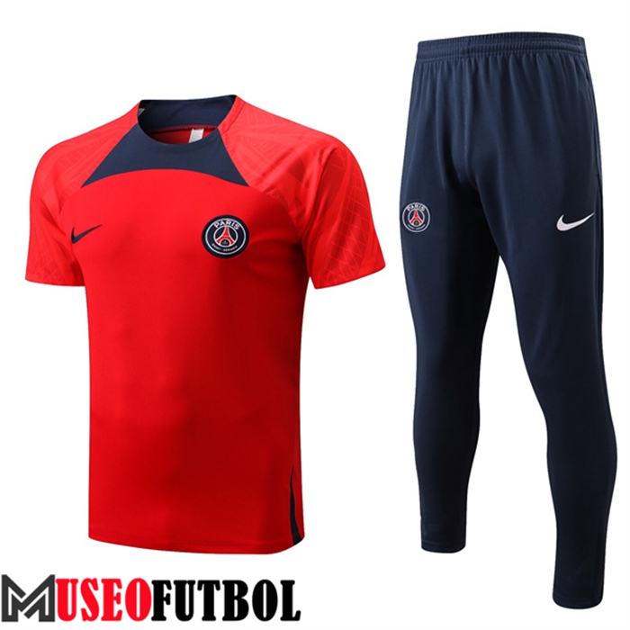 Camiseta Entrenamiento PSG + Pantalones Rojo 2022/2023