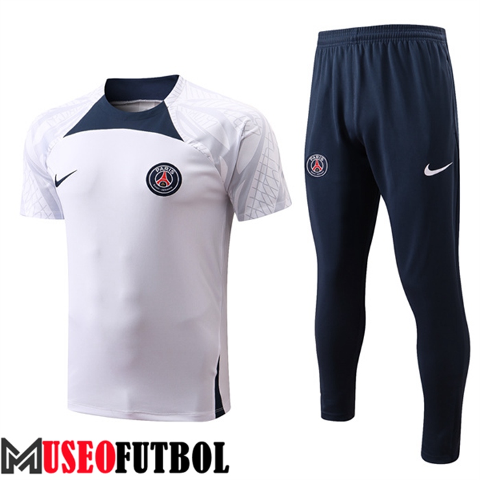 Camiseta Entrenamiento PSG + Pantalones PSG Blanco 2022/2023