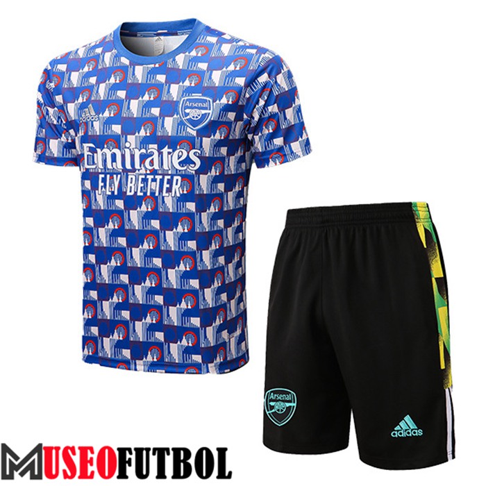 Camiseta Entrenamiento + Cortos Arsenal Azul/Blanco 2022/2023