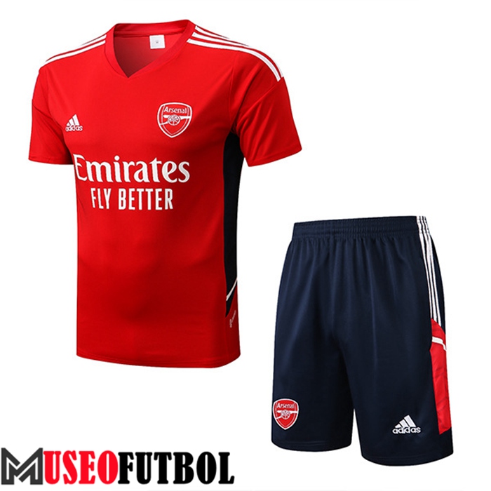 Camiseta Entrenamiento + Cortos Arsenal Rojo 2022/2023