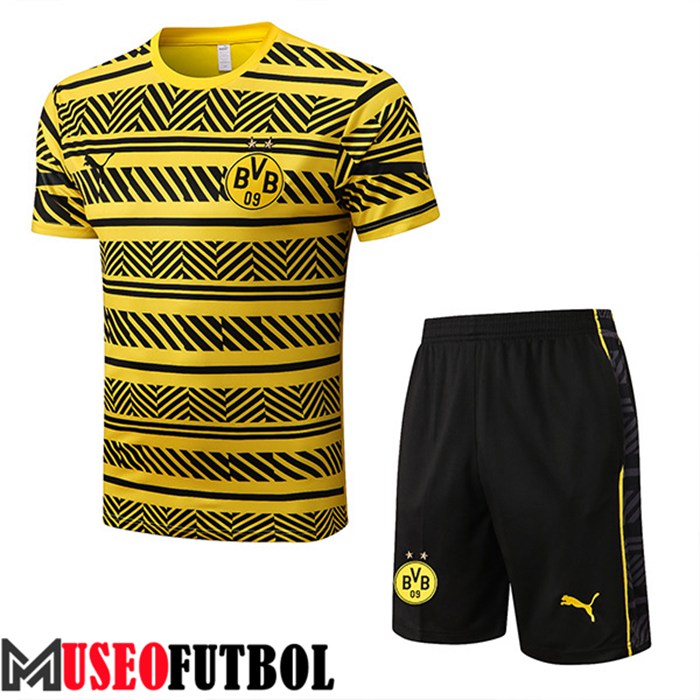 Camiseta Entrenamiento + Cortos Dortmund Amarillo/Negro 2022/2023