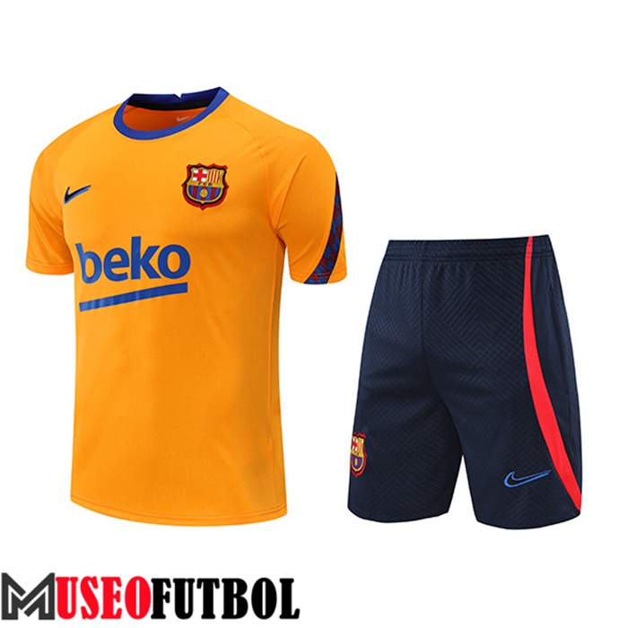 Camiseta Entrenamiento + Cortos FC Barcelona Amarillo 2022/2023