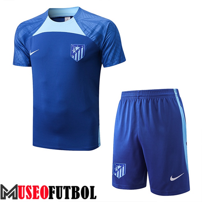 Camiseta Entrenamiento + Cortos Atletico Madrid Azul 2022/2023