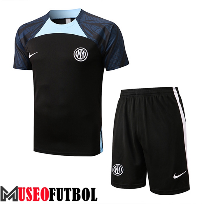 Camiseta Entrenamiento + Cortos Inter Milan Negro 2022/2023