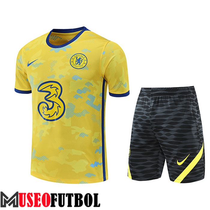 Camiseta Entrenamiento + Cortos FC Chelsea Amarillo 2022/2023