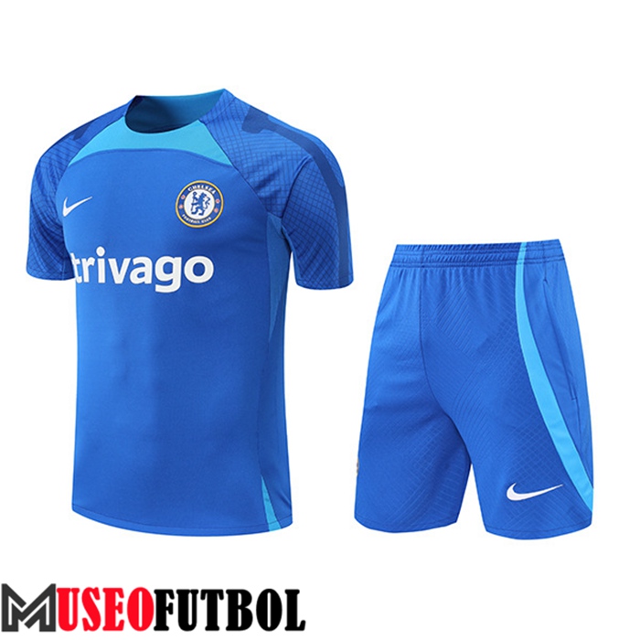 Camiseta Entrenamiento + Cortos FC Chelsea Azul 2022/2023