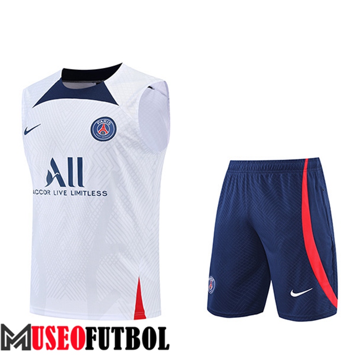 Chalecos De Futbol + Cortos PSG Azul/Blanco 2022/2023