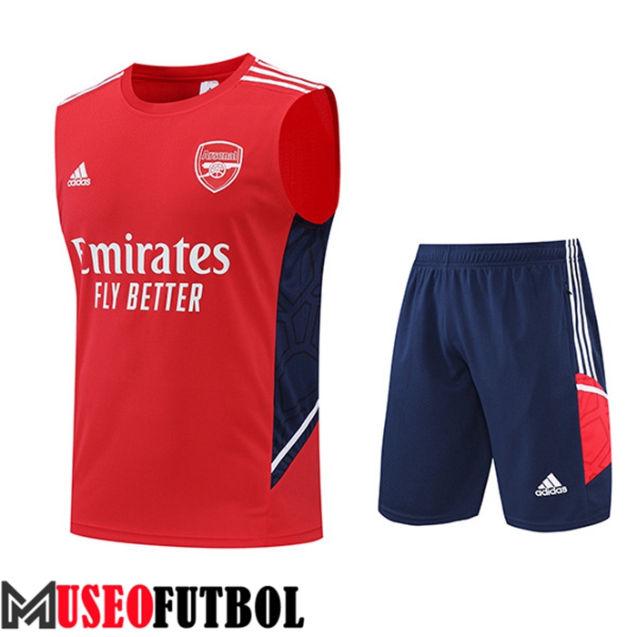 Chalecos De Futbol + Cortos Arsenal Rojo 2022/2023