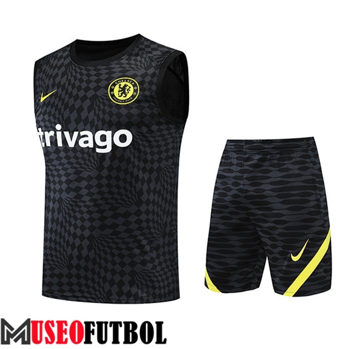 Chalecos De Futbol + Cortos FC Chelsea Negro 2022/2023