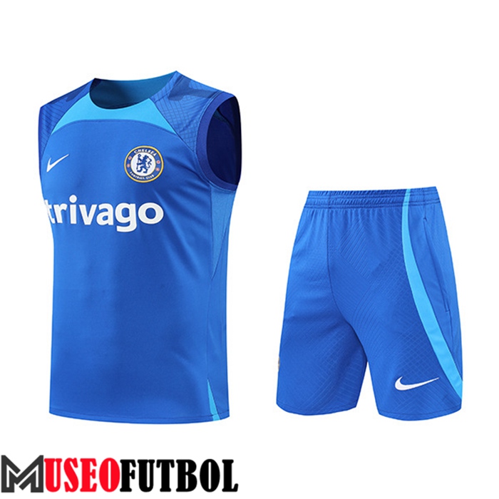 Chalecos De Futbol + Cortos FC Chelsea Azul 2022/2023