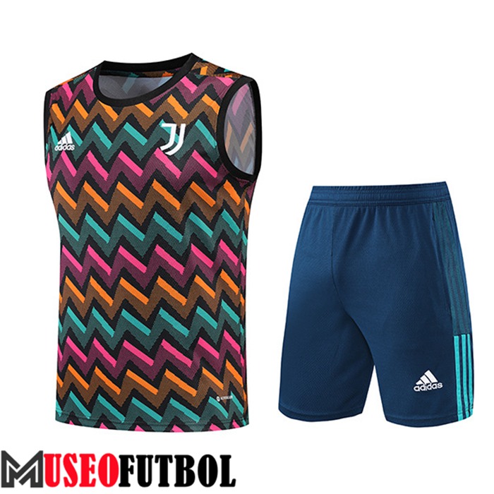 Chalecos De Futbol + Cortos Juventus Claire/Naranja/Rosa 2022/2023