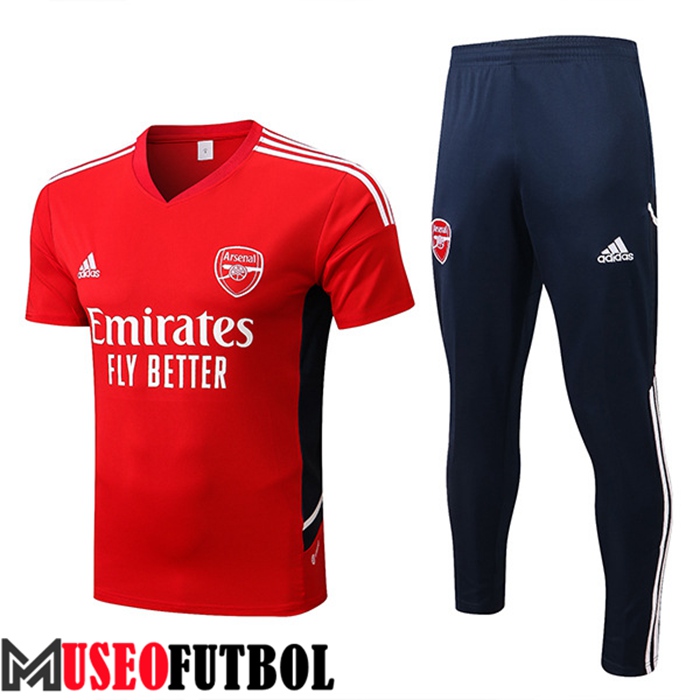 Camiseta Entrenamiento + Pantalones Arsenal Rojo 2022/2023