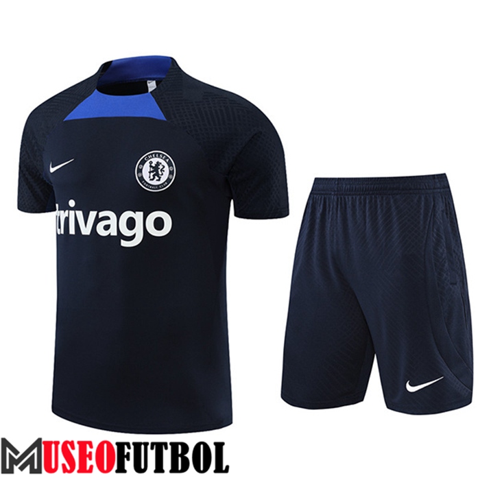 Chalecos De Futbol + Cortos FC Chelsea Azul Marin 2022/2023