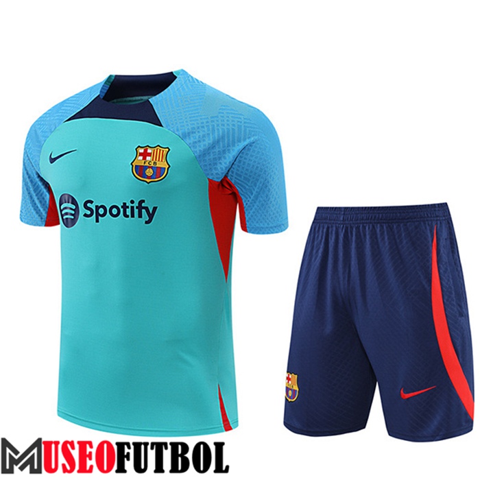 Camiseta Entrenamiento + Cortos FC Barcelona Azul 2022/2023