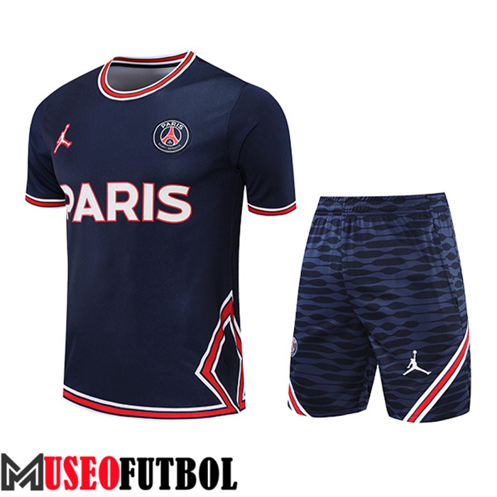 Camiseta Entrenamiento + Cortos Jondan PSG Azul Marin 2022/2023