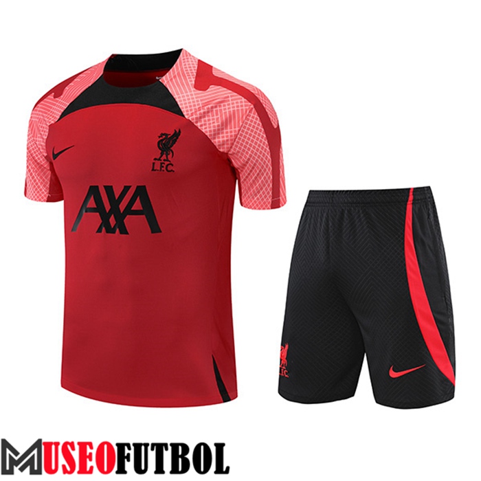 Camiseta Entrenamiento + Cortos FC Liverpool Rojo/Negro 2022/2023