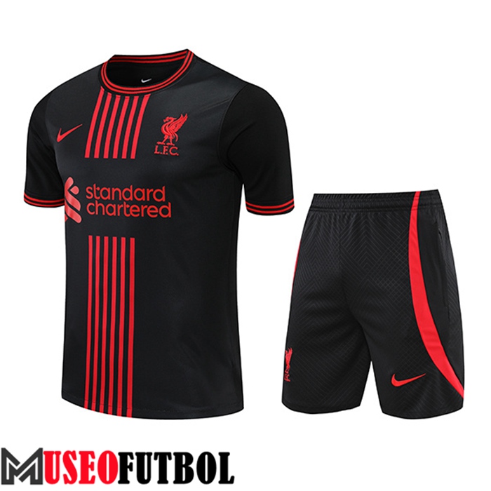 Camiseta Entrenamiento + Cortos FC Liverpool Rojo/Negro 2022/2023