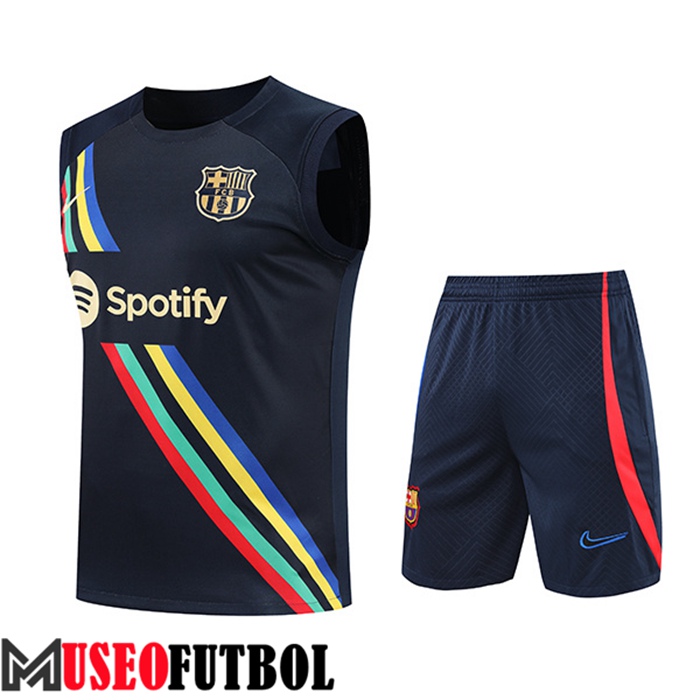 Chalecos De Futbol + Cortos FC Barcelona Negro 2022/2023