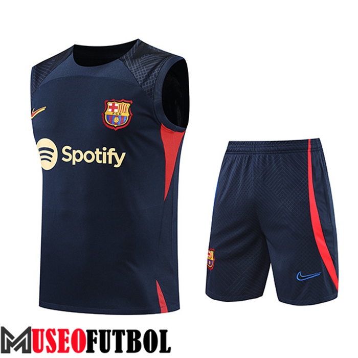 Chalecos De Futbol + Cortos FC Barcelona Azul Marin 2022/2023