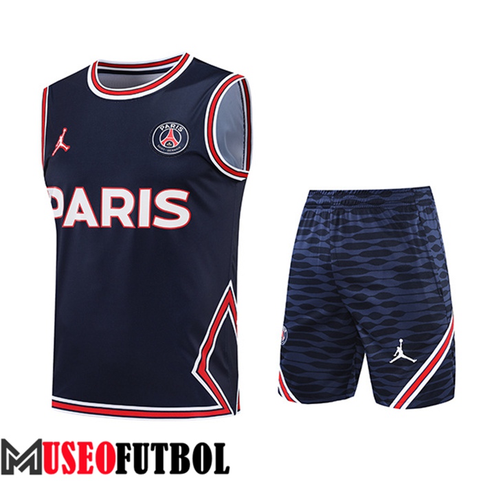 Chalecos De Futbol + Cortos Jondan PSG Azul Marin 2022/2023