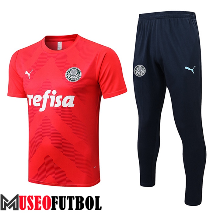 Camiseta Entrenamiento + Pantalones Palmeiras Rojo 2022/2023