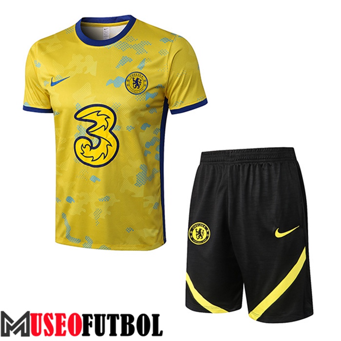 Camiseta Entrenamiento + Cortos FC Chelsea Amarillo 2022/2023