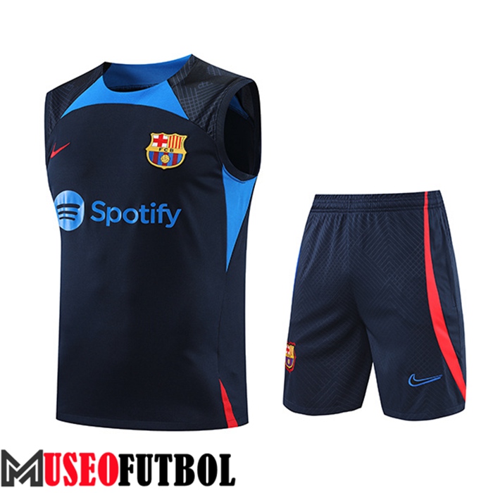 Chalecos De Futbol + Cortos FC Barcelona Azul Marin 2022/2023