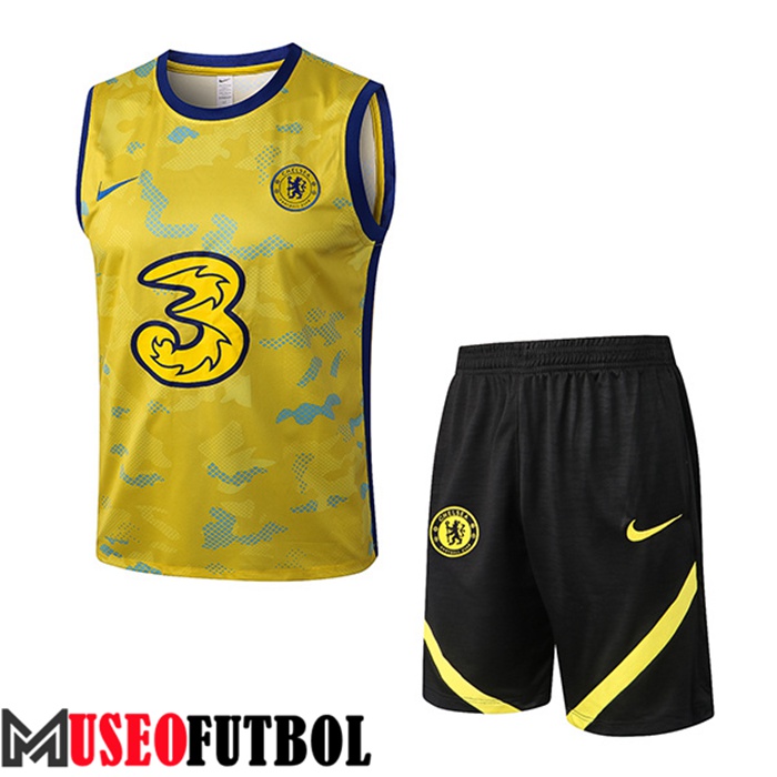 Chalecos De Futbol + Cortos FC Chelsea Amarillo 2022/2023