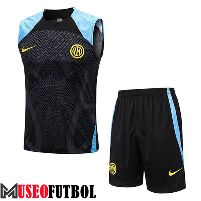 Chalecos De Futbol + Cortos Inter Milan Negro 2022/2023